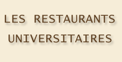 LES RESTAURANTS UNIVERSITAIRES